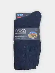 Синий меланж шерстяные мужские термо носки OSKO, из верблюжьей шерсти, Фабрика Снов