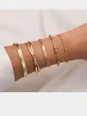 Браслет GOLD - набор 5 шт