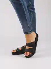 Сланцы  женские с пряжкой, 2 цвета