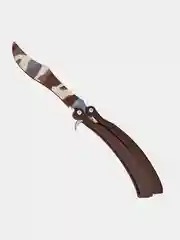 Нож-бабочка CS GO (КС ГО), деревянный, цветной