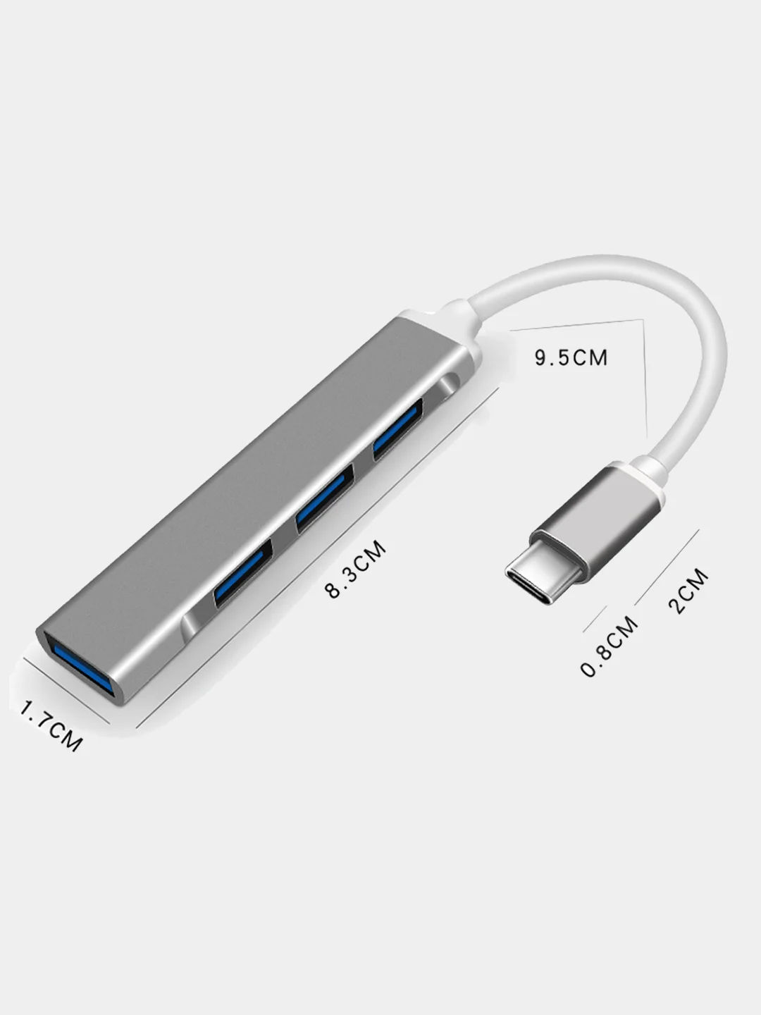 USB 3.0 Хаб концентратор USB Type-C на 4 USB hub / хаб для macbook ...