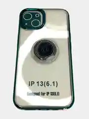 Зеленый чехол с кольцом Iphone 13, 13Pro, 13Pro Max