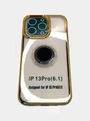Золотой чехол с кольцом Iphone 13, 13Pro, 13Pro Max