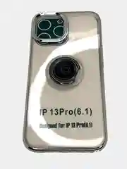 Серебряный чехол с кольцом Iphone 13, 13Pro, 13Pro Max