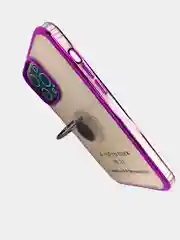 Фиолетовый чехол с кольцом Iphone 13, 13Pro, 13Pro Max