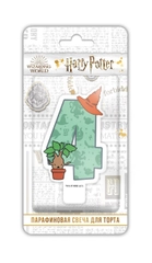 Парафиновая свеча в торт Harry Potter, цифра 4 с рисунком, в блистере