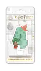 Парафиновая свеча в торт Harry Potter, цифра 4 с рисунком, в блистере