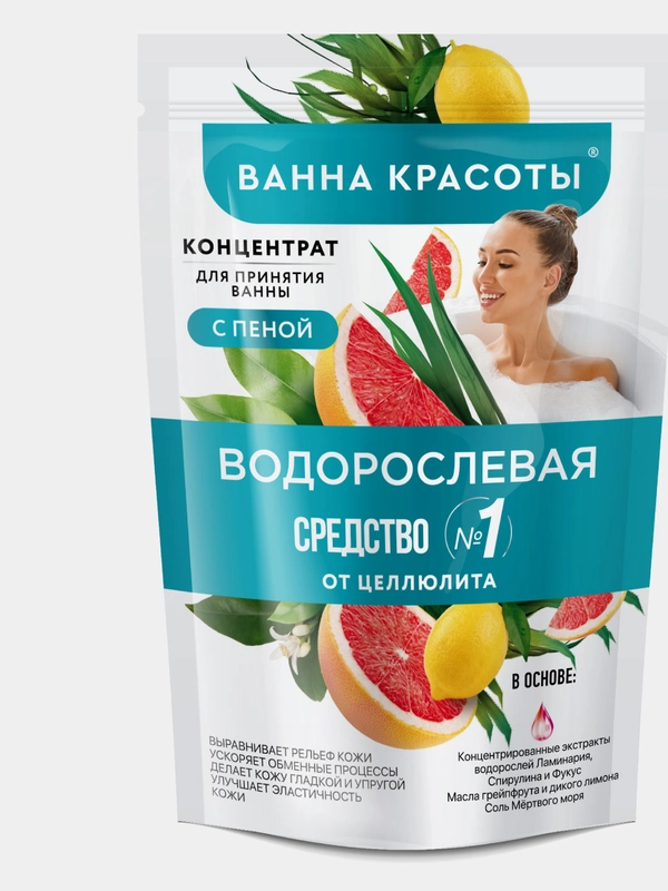 Концентрат для принятия ванны с пеной Fito косметик "Ванна Красоты. Водорослевая", 250 мл