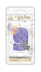 Harry Potter. Парафиновая свеча в торт (цифра 9 с рисунком), в блистере (чиби)