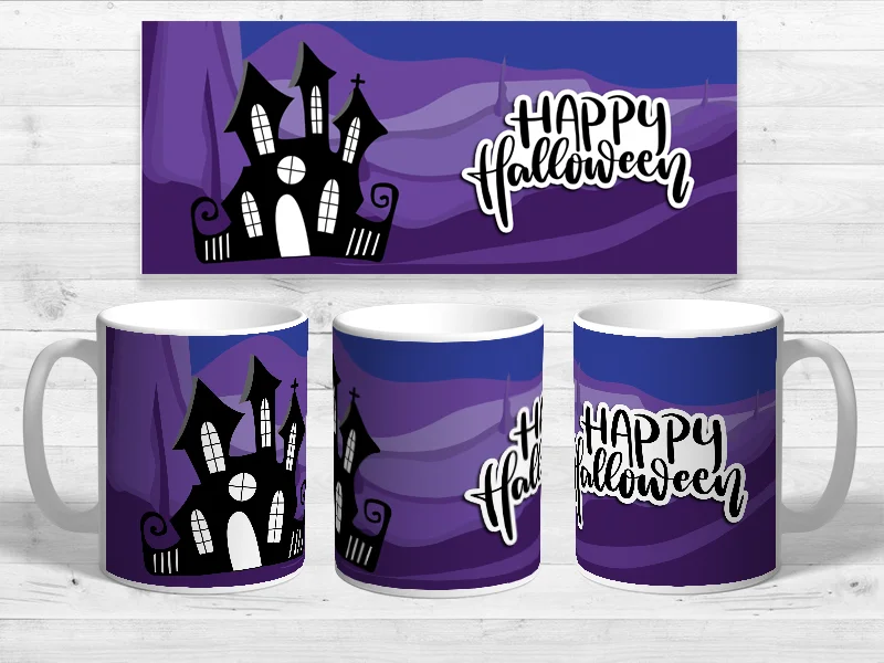 Багровый кружка "Haloween"