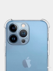 Противоударный чехол на iPhone 13, 13Pro, 13ProMax с углами, прозрачный