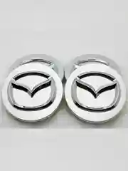 Серебряный ступичные колпачки на колеса для Mazda, колпачки-заглушки, 54 мм