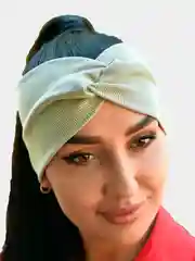 Приглушённый хаки повязка на голову / Повязка на голову женская лето / Повязка для волос / ободок на голову