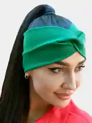 Зеленый повязка на голову / Повязка на голову женская лето / Повязка для волос / ободок на голову