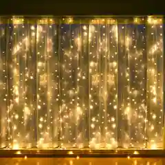 Белый гирлянда LED "Штора-Занавес"