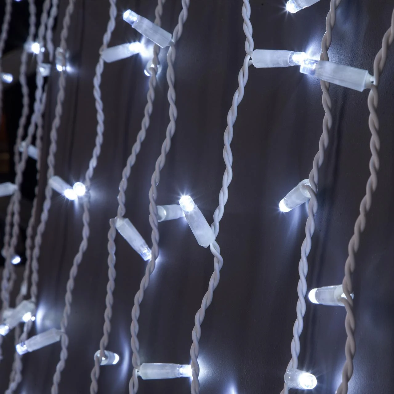 Белый гирлянда LED "Штора-Занавес"