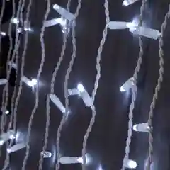 Белый гирлянда LED "Штора-Занавес"