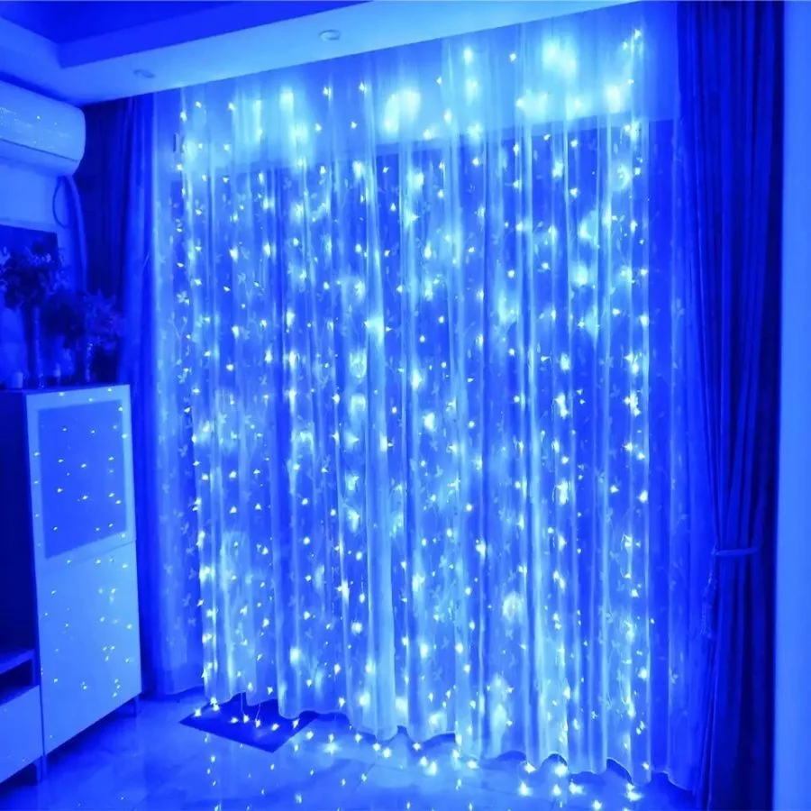 Белый гирлянда LED "Штора-Занавес"