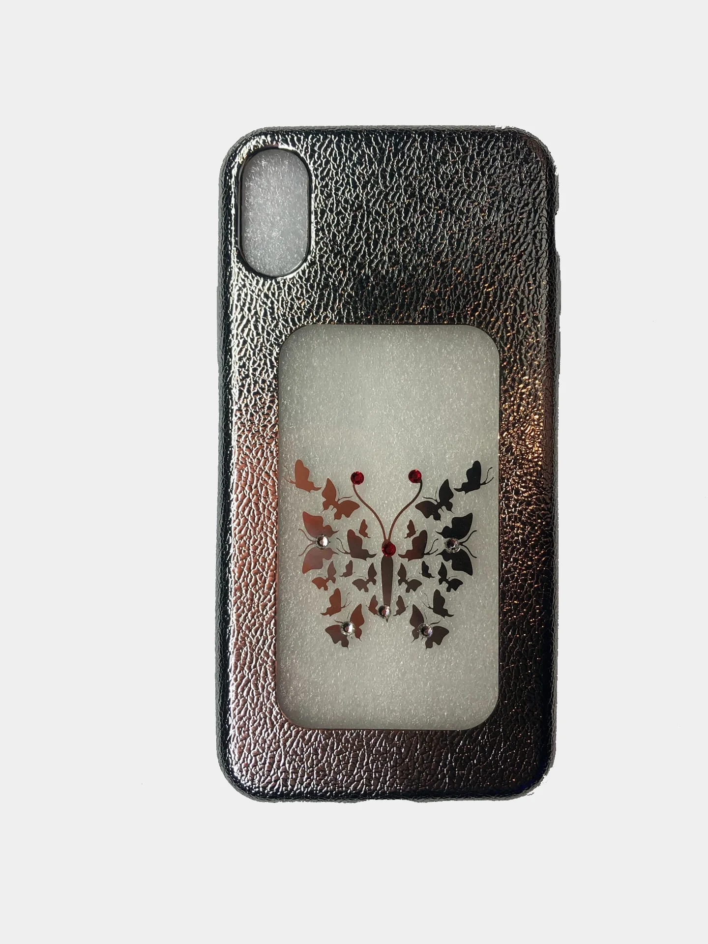 Серебряный чехол для iPhone X/ Xs/ 7+/ 8+/ 7/ 8/ SE 2