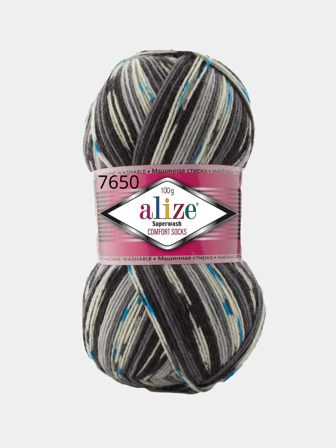 Носочная пряжа Alize Superwash, 100 г, 420 м