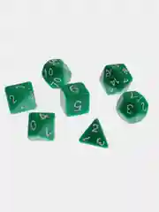 Зеленый набор кубиков для D&D, Dungeons and Dragons, ДнД, DnD, для ролевых игр, Pathfinder 7 шт