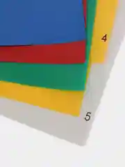 Разделитель листов А4+, 5, цветов, пластик, Attache Selection
