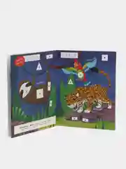 Детская книжка с весёлыми наклейками / Животные джунглей