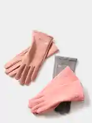 Бархатные перчатки женские / Для сенсорных экранов / Осенние и зимние