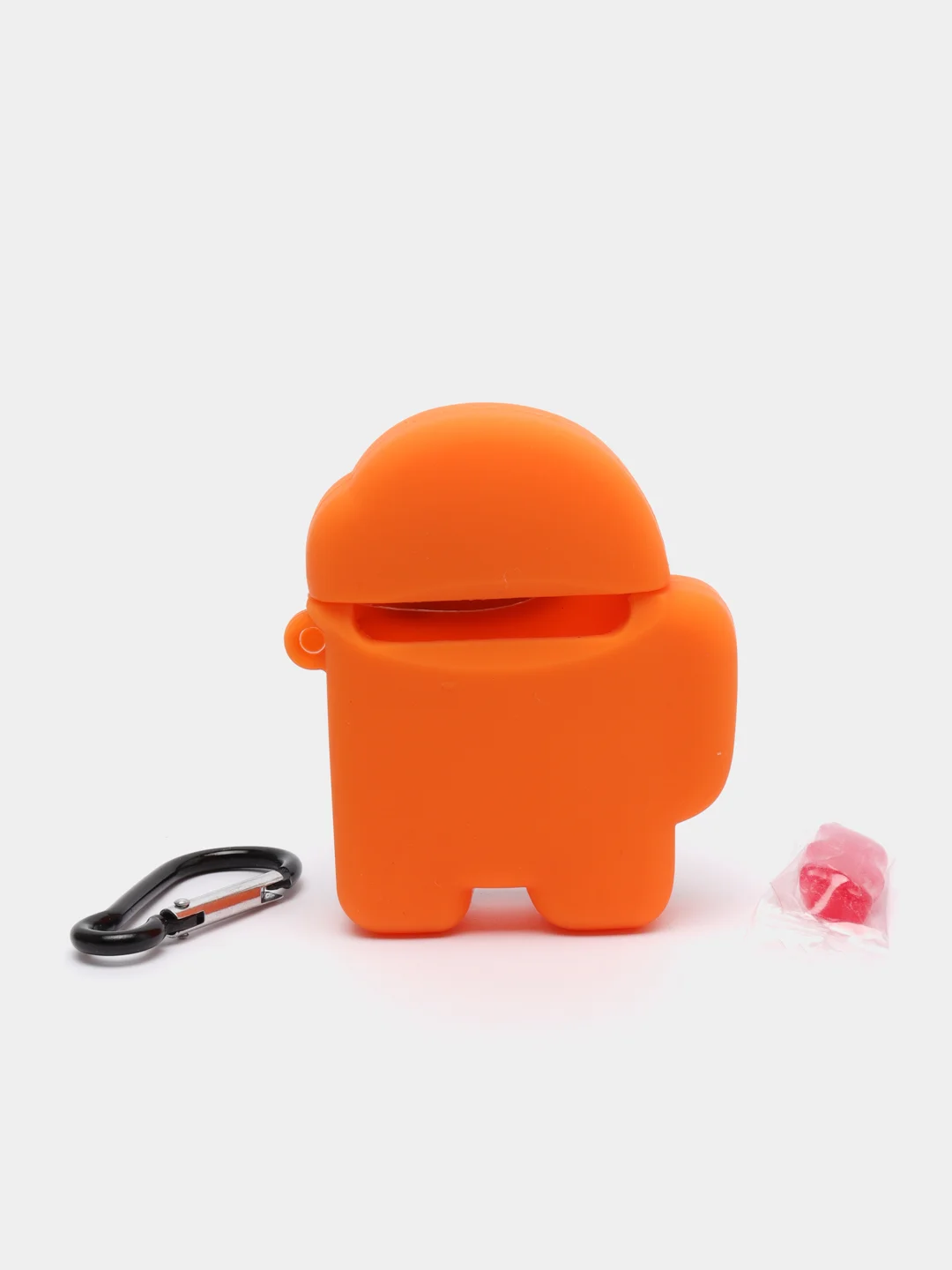 Оранжевый силиконовый чехол для наушников Airpods 1, 2