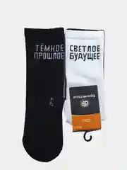 Удлиненные хлопковые носки с яркими надписями,унисекс, Брестские