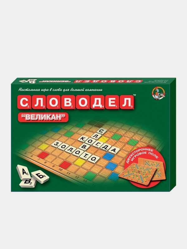 Развивающая настольная игра в слова для детей и взрослых Словодел "Великан", 42 х 33 см
