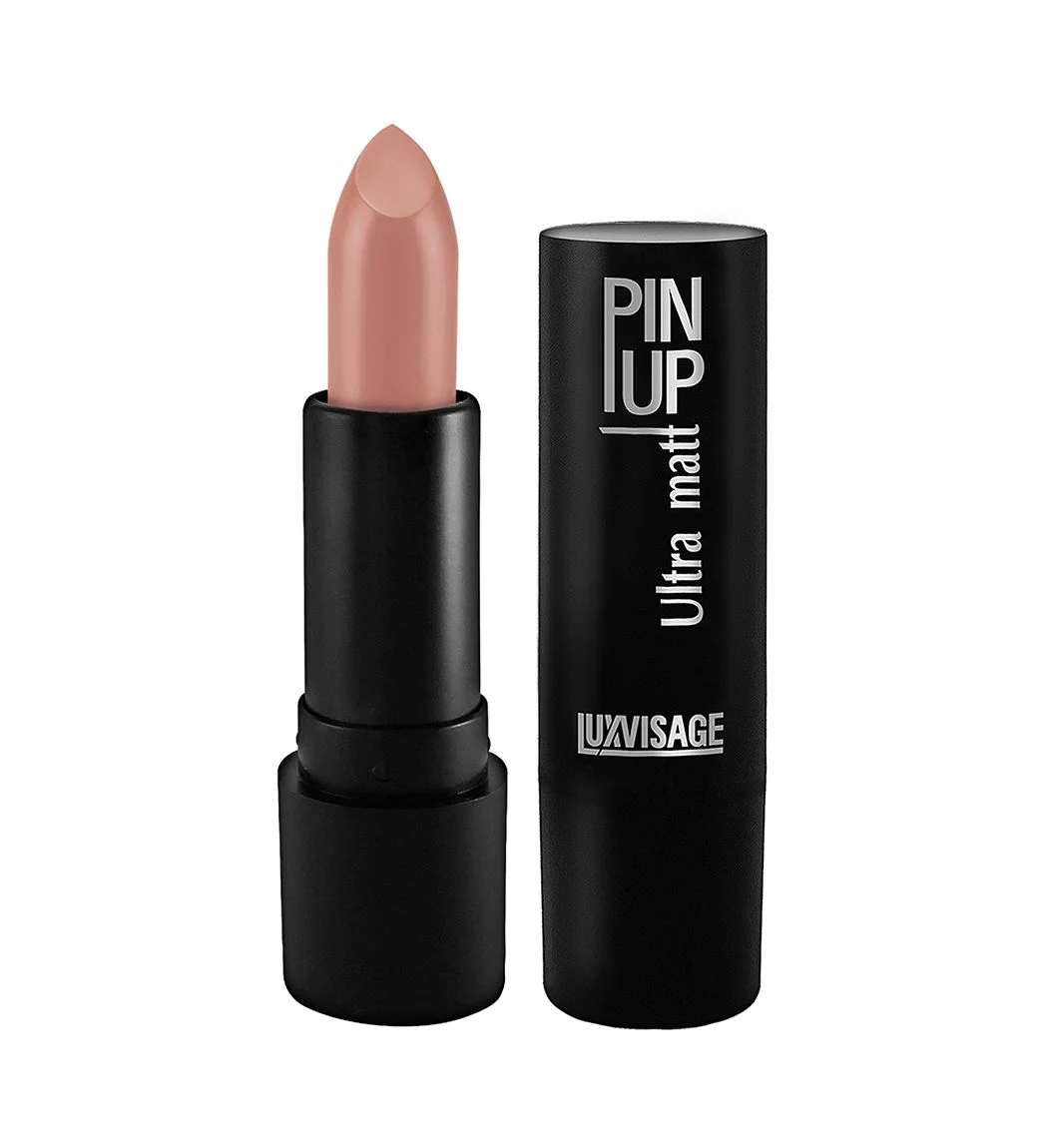 Бежевый меланж губная помада LUXVISAGE PIN-UP ultra matt