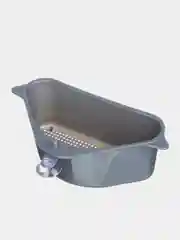 Тёмно-серый корзина полка для раковины, контейнер универсальный 9x14x26 см