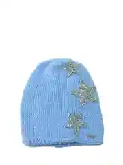 Шапка вязаная, женская, со звездами