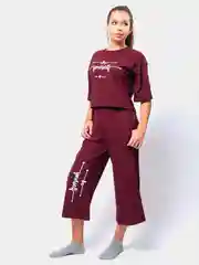 Бордовый костюм женский ARKAR, оверсайз, размер 42-60