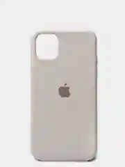 Бежевый меланж в индивидуальной упаковке  Silicone  X/Xs,11,12,13,Pro,Max, cеликоновый чехол цветной