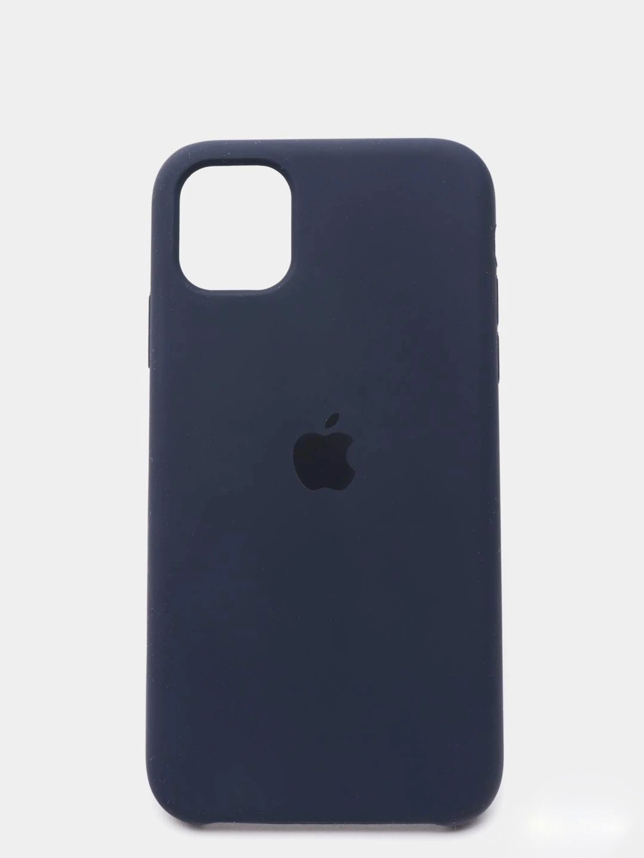 Угольный в индивидуальной упаковке  Silicone  X/Xs,11,12,13,Pro,Max, cеликоновый чехол цветной