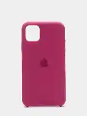 Вишнёвый в индивидуальной упаковке  Silicone  X/Xs,11,12,13,Pro,Max, cеликоновый чехол цветной