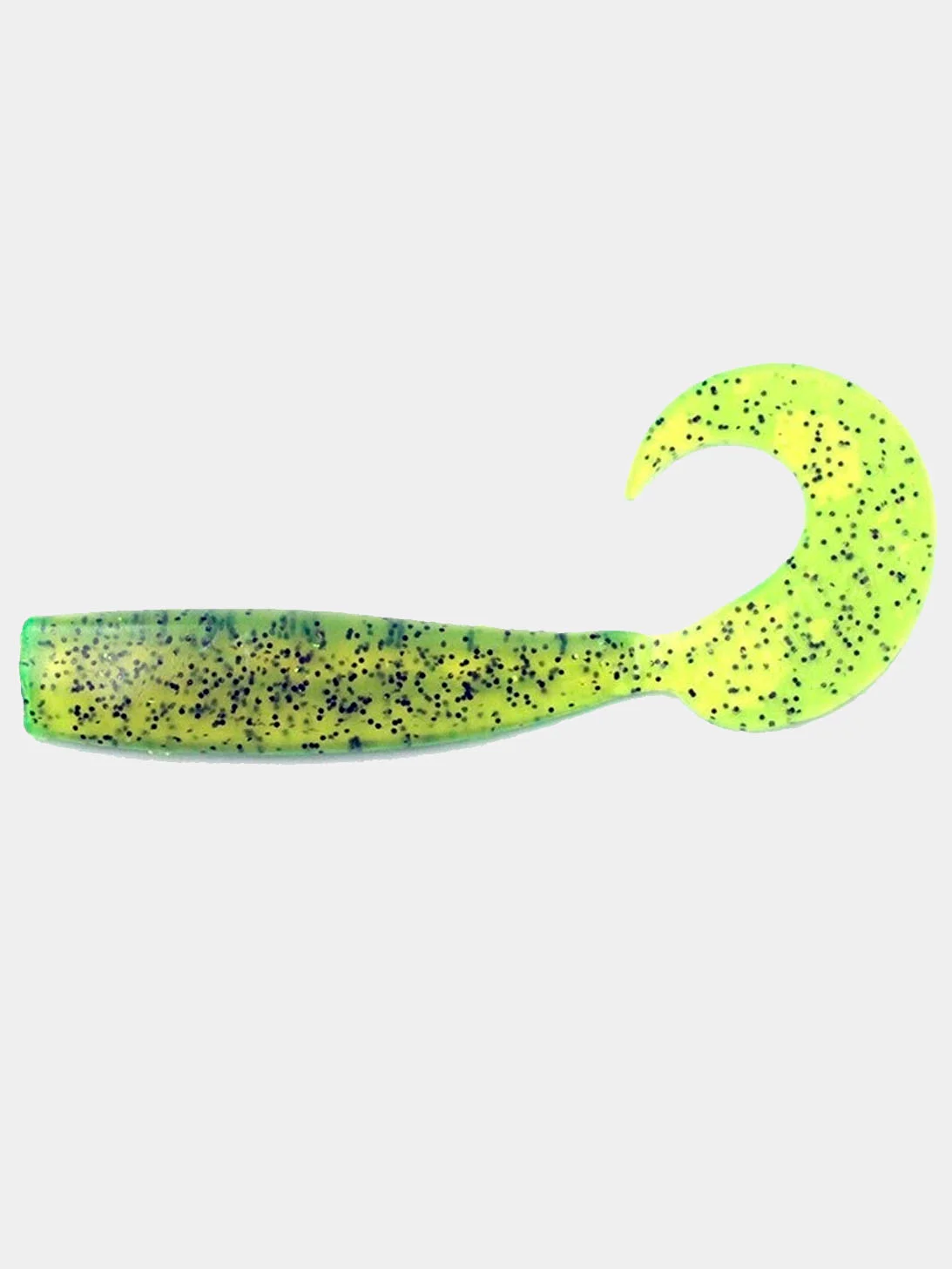 Зеленый твистер Yaman Lazy Tail Shad 120mm