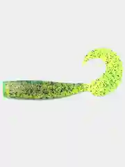 Зеленый твистер Yaman Lazy Tail Shad 120mm