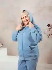 Голубой спортивный костюм для дома, женский