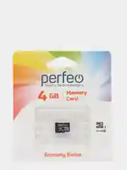 Карта памяти Perfeo microSD 4GB High-Capacity (Class 10) economy series