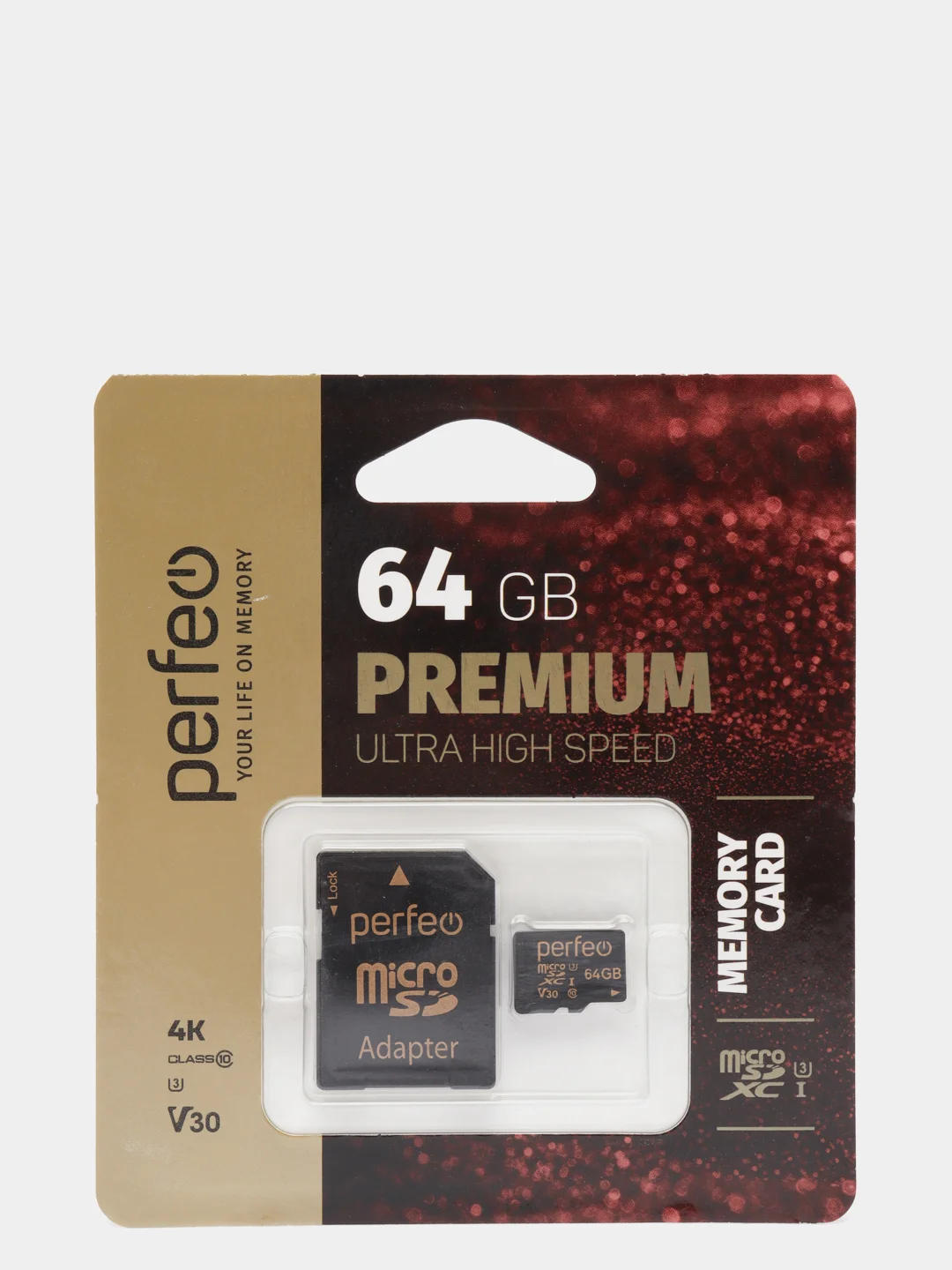 Карта памяти Perfeo microSDXC 64GB High-Capacity (Class 10) UHS-3