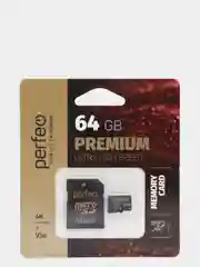 Карта памяти Perfeo microSDXC 64GB High-Capacity (Class 10) UHS-3