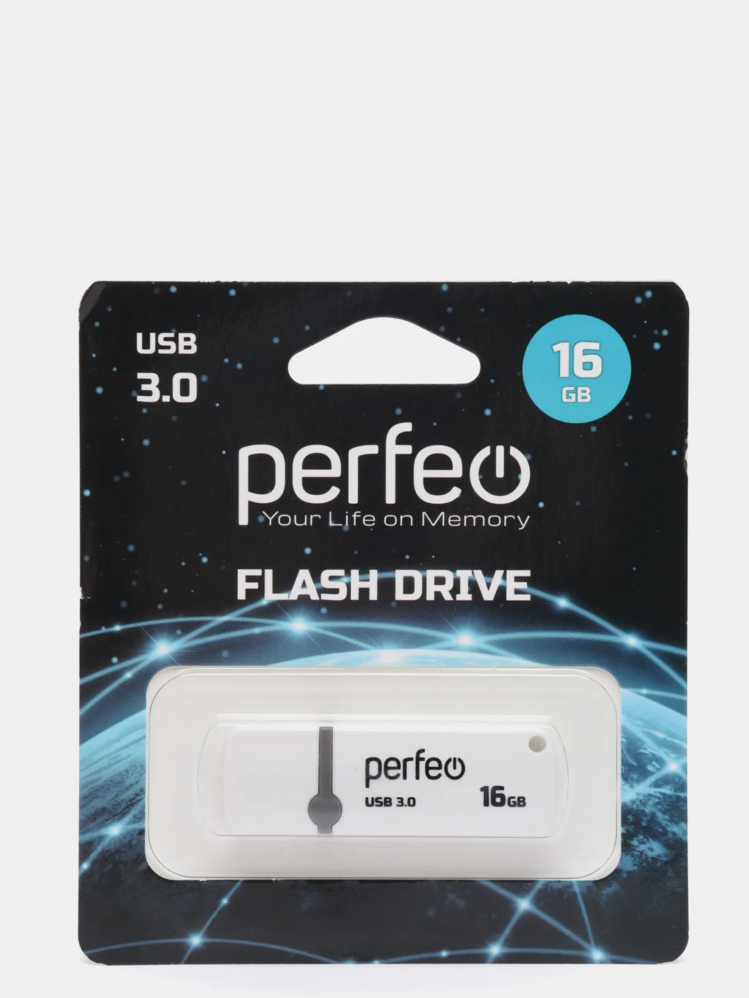 ФЛЕШКА PERFEO USB 3.0 16GB C08 WHITE