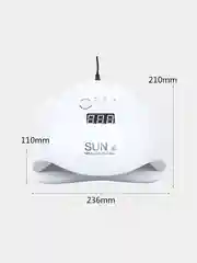 Белый лампа для маникюра SUN X с дисплеем, ультрафиолетовая сушилка для ногтей, 54 Вт