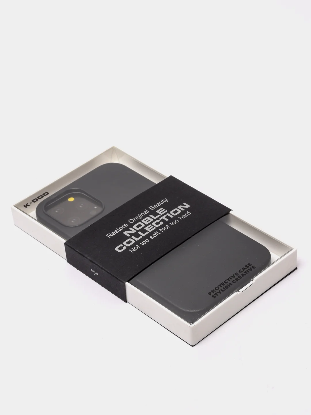Черный чехол K-DOO Noble collection iP 12 Pro