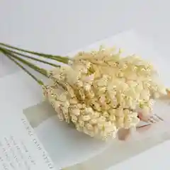 Светло-жёлтый искусственные цветы, Полевые цветы "Кукурузки", букет из 6 веточек