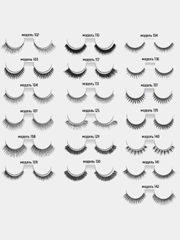 Накладные ресницы Fashion Lashes, многоразового использования + клей