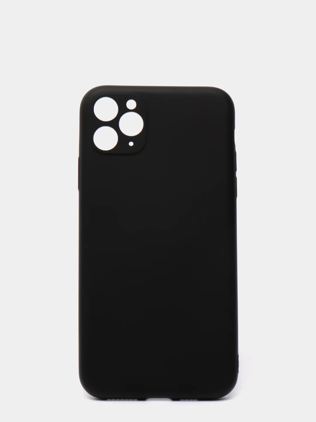 Черный чехол силиконовый на iPhone 11 Pro Max